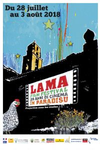 25e Festival du Film de Lama, projections en plein air. Du 28 juillet au 3 août 2018 à Lama. Corse.  19H00